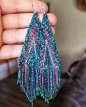 Load image into Gallery viewer, Yoga seed bead earrings
